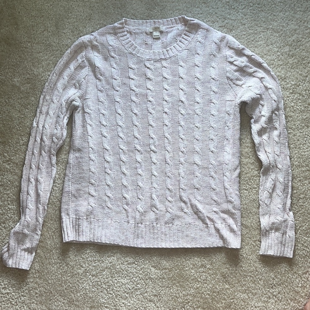J. Crew Cotton Cableknit Sweater